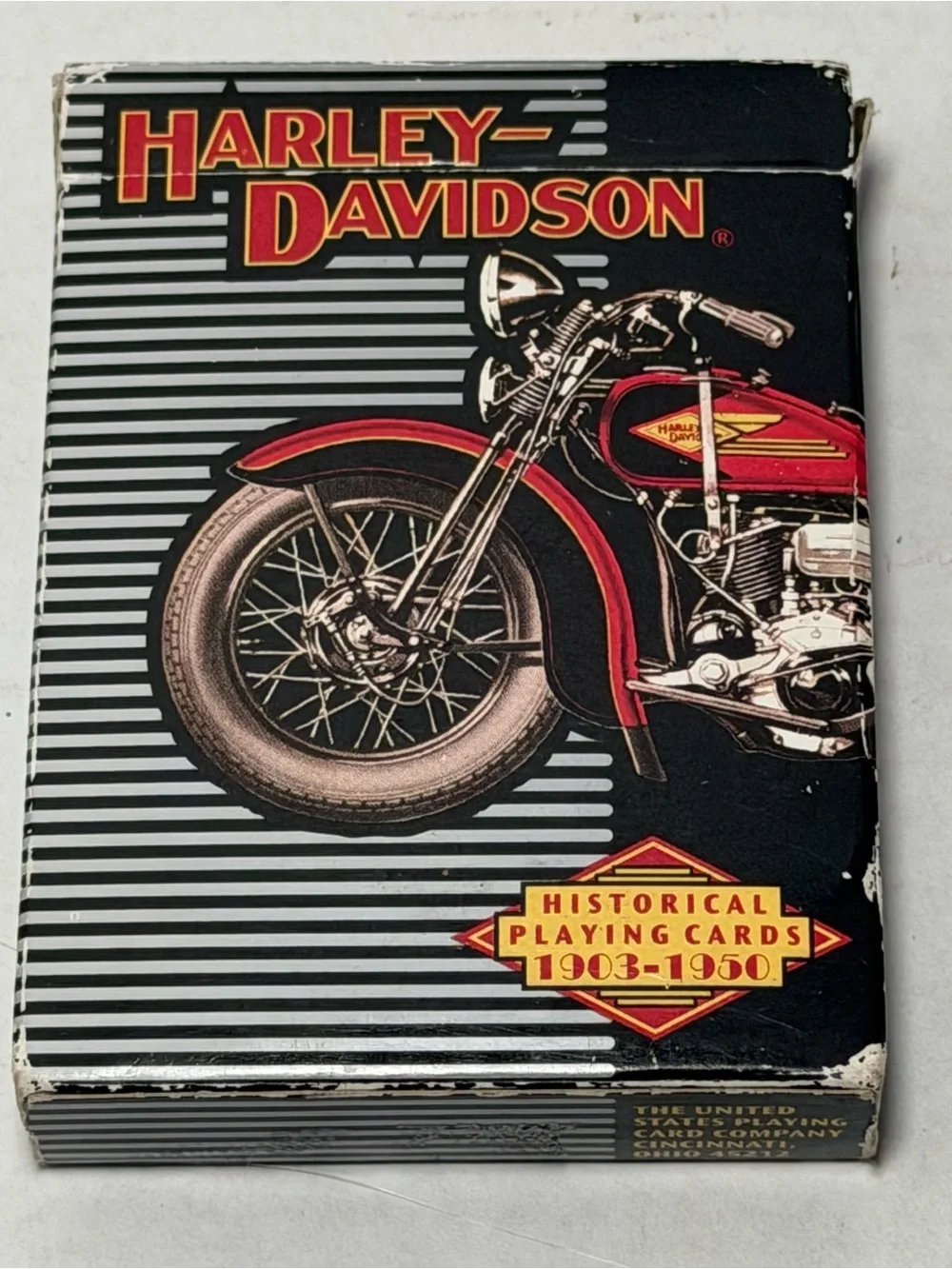 Vintage 90s Harley Davidson Motorcycles Playing Cards